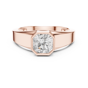 Radiant Signet Mens Ring — 1.10ct
