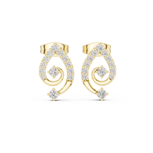 Wren Diamond Solitaire Stud Earrings