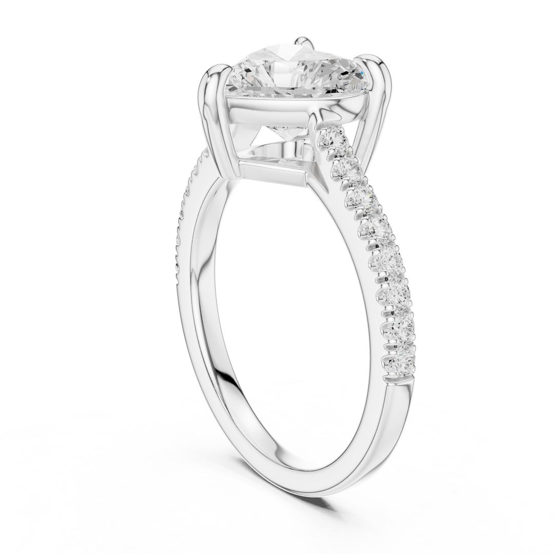 Juliet 2.00ct Heart Cut Diamond Engagement Ring