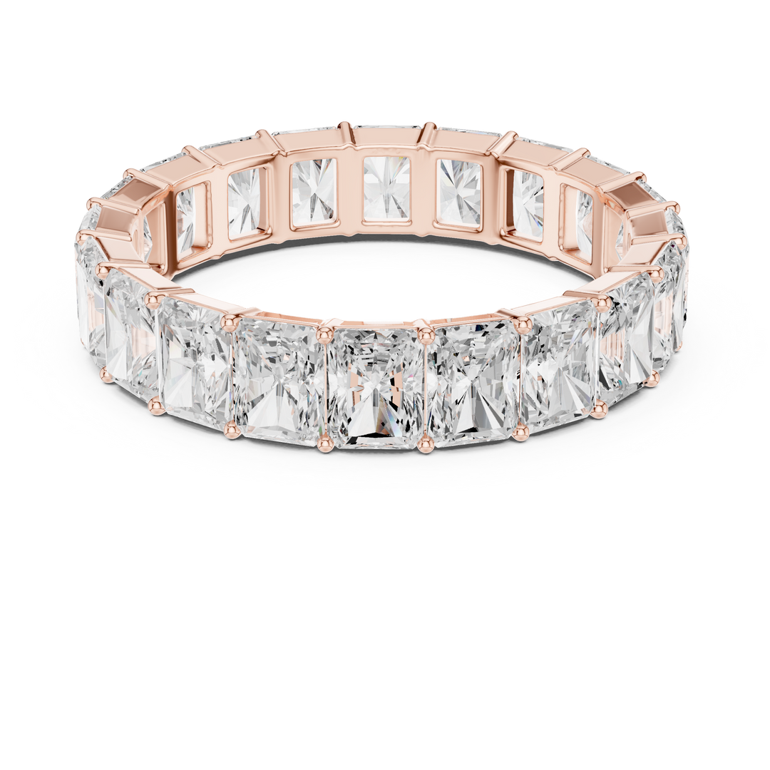 Radiant Eternity Mens Ring — 4.87ct