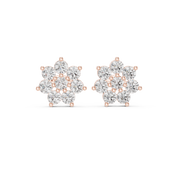 Faye Diamond Solitaire Stud Earrings