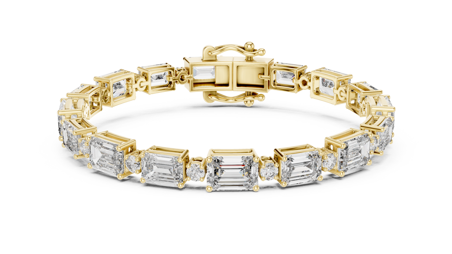 Emerald Round Bracelet — 11.34ct
