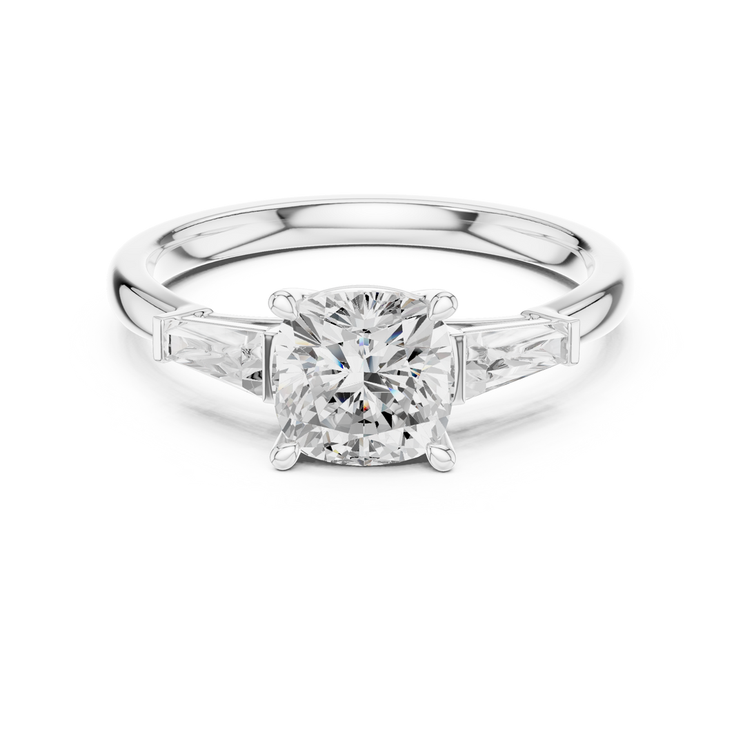 Bijou 1.42ct Cushion Cut Diamond Ring