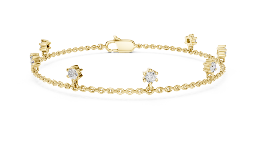 Seven Stone Bracelet — 0.77ct