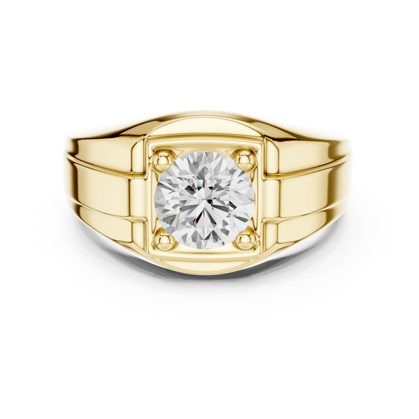 Classic Signet Mens Ring — 1.10ct