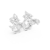Roshni Diamond Halo Stud Earrings