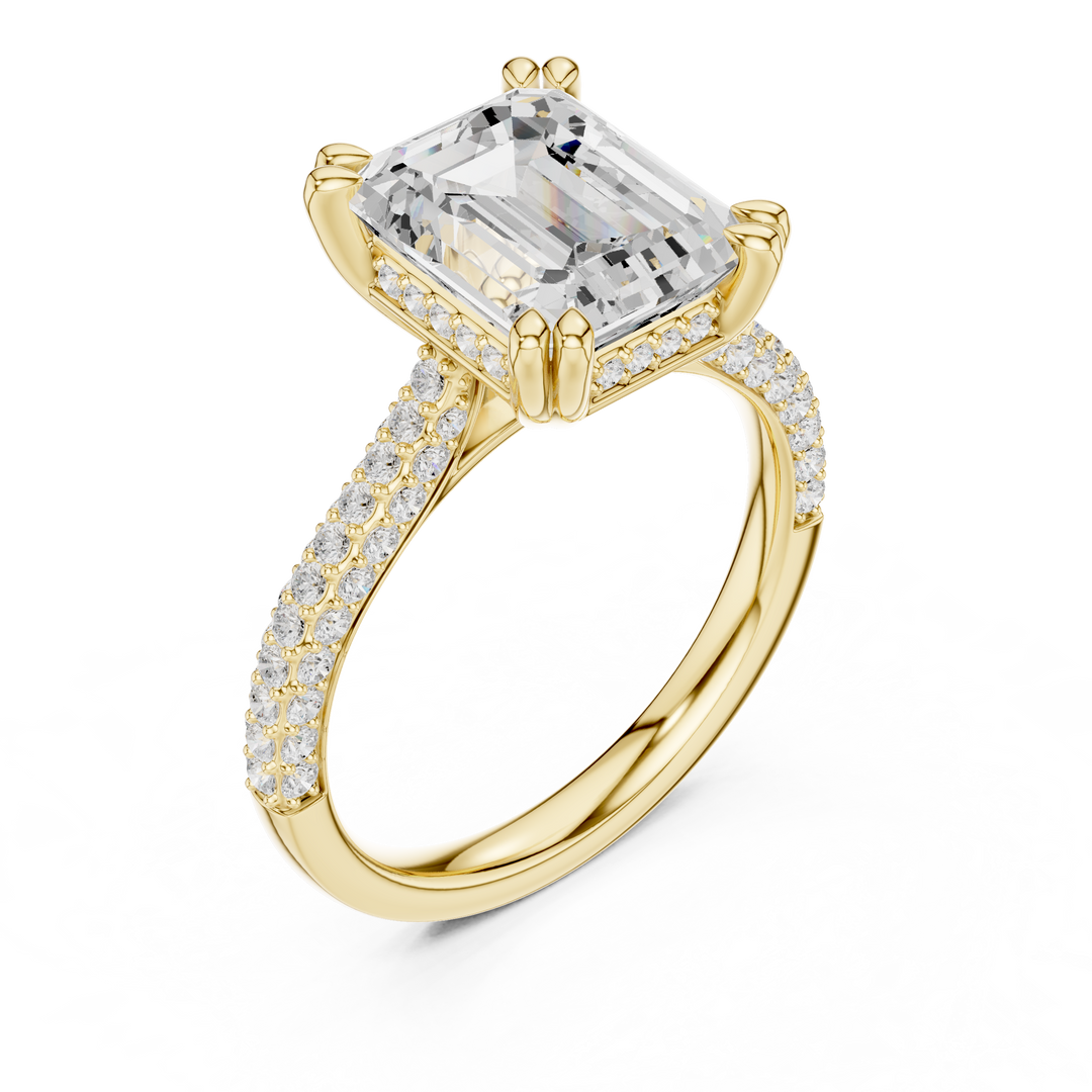 Apex 3.71ct Emerald Cut Diamond Ring