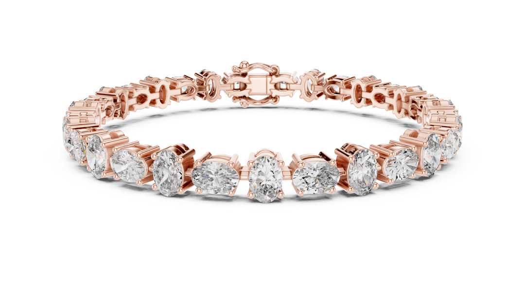 Oval Tennis Bracelet — 7.71ct