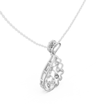 Load image into Gallery viewer, Triple Wire Teardrop Pendant — 0.69ct
