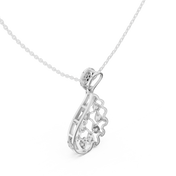 Triple Wire Teardrop Pendant — 0.69ct