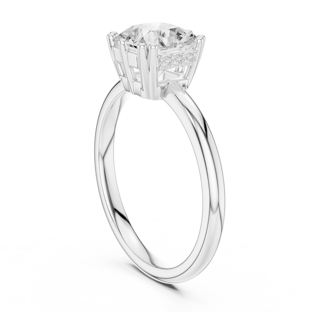 Diamantine 1.75ct Radiant Cut Diamond Ring