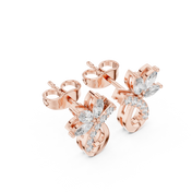 Ada Diamond Solitaire Stud Earrings