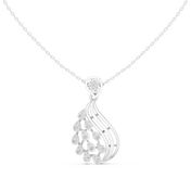 Triple Wire Teardrop Pendant — 0.69ct