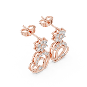 Solara Diamond Halo Stud Earrings