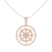Ship Wheel Pendant — 1.41ct