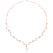 Geometric Chain Station Necklace — 2.95ct