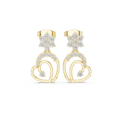 Solara Diamond Halo Stud Earrings