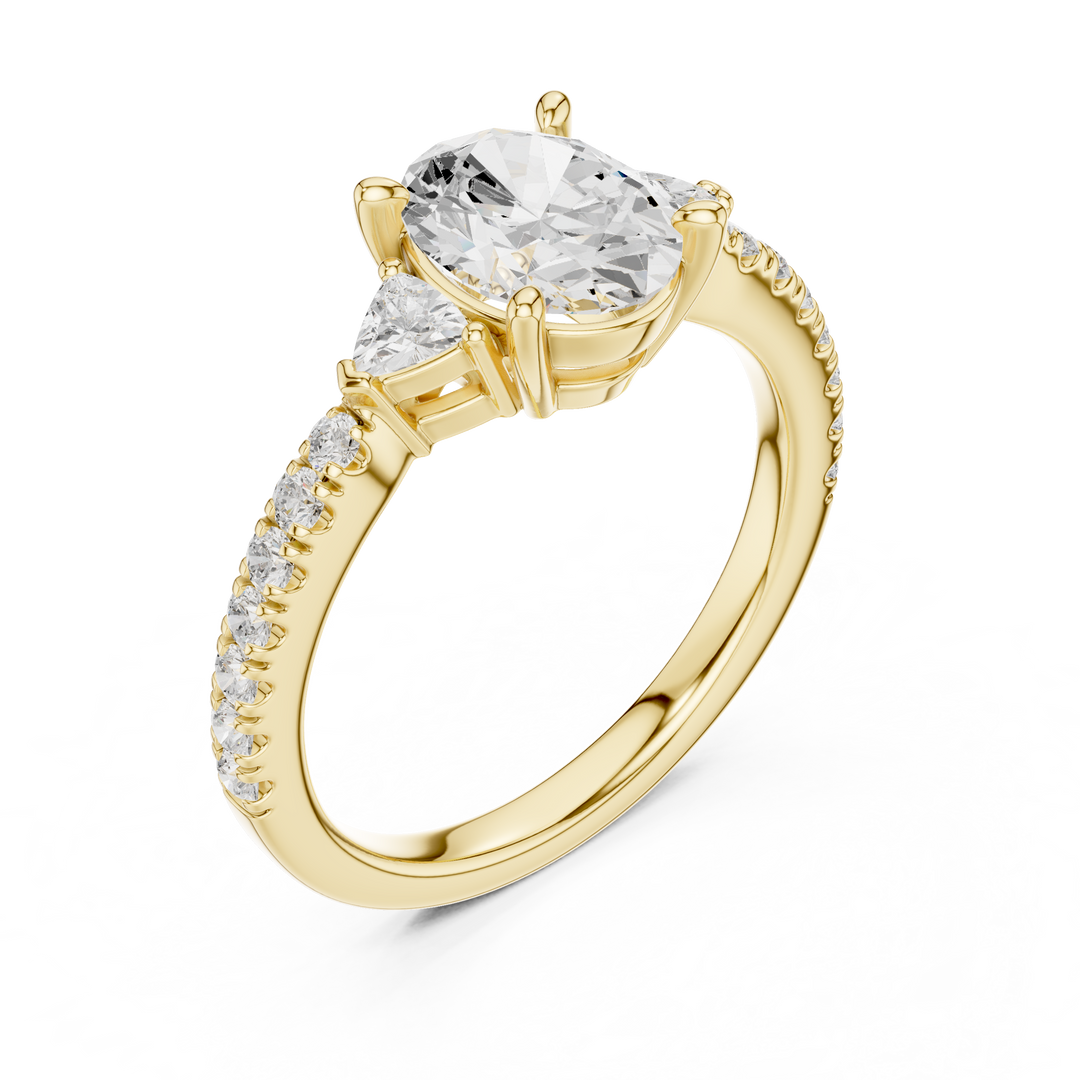 Serenity Oval Diamond Ring