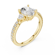 Serenity Oval Diamond Ring