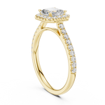 Load image into Gallery viewer, Mireille 0.86ct Emerald Cut Diamond Ring
