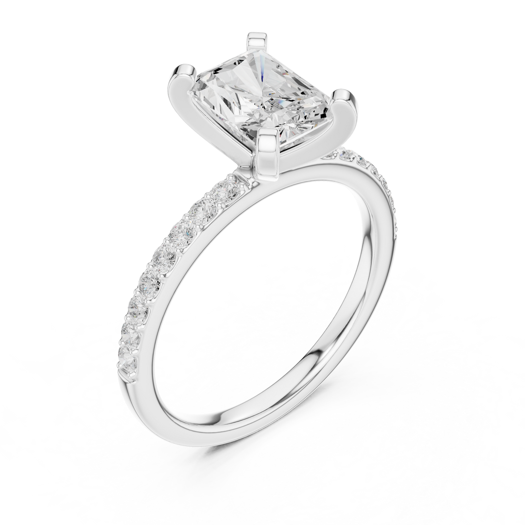 Opulent 2.00ct Radiant Cut Diamond Engagement Ring