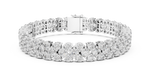 Load image into Gallery viewer, Two-Row Diamond Bracelet — 17.38ct
