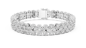 Two-Row Diamond Bracelet — 17.38ct