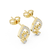 Wren Diamond Solitaire Stud Earrings