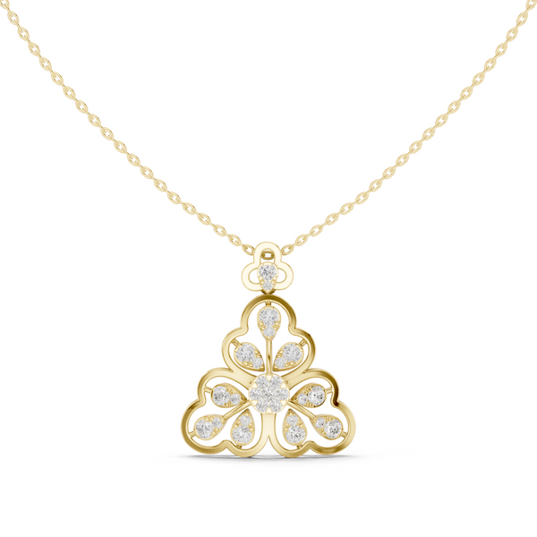 Trefoil Clover Pendant — 0.86ct