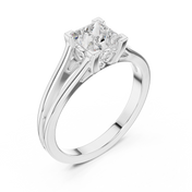 Classic 1.00ct Princess Cut Diamond Solitaire Ring