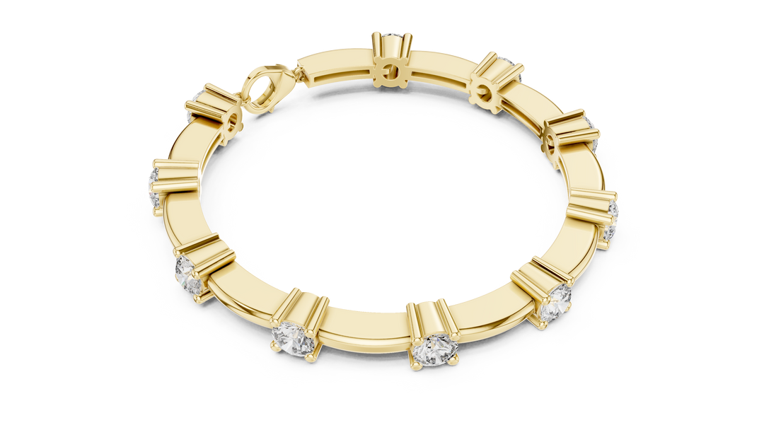 Diamond Station Bracelet — 5.60ct
