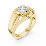 Load image into Gallery viewer, Classic Signet Mens Ring — 1.10ct
