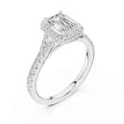 Aria 1.00ct Emerald Cut Diamond Ring