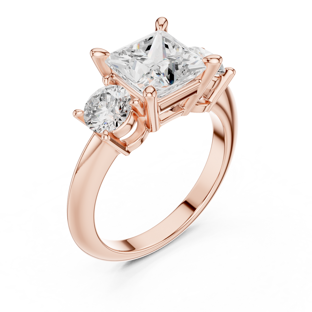 Pinnacle 2.50ct Princess Cut Diamond Ring