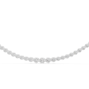 Graduated Bezel Tennis Necklace — 11.01ct