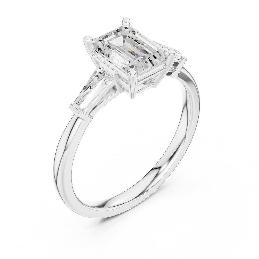 Rafaela 1.31ct Emerald Cut Diamond Ring