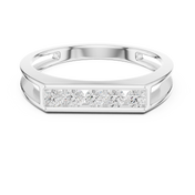 Marquise Channel Mens Ring — 0.50ct