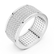 Grid Pavé Mens Ring — 1.84ct