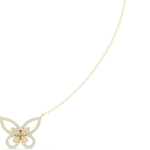 Load image into Gallery viewer, Diamond Butterfly Pendant Necklace — 0.73ct
