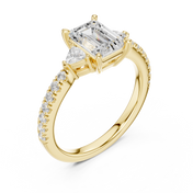 Vivian Emerald Cut Diamond Ring