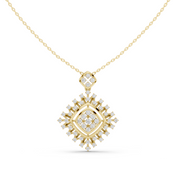 Spike Halo Pendant — 1.05ct