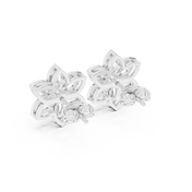 Cleo Diamond Solitaire Stud Earrings