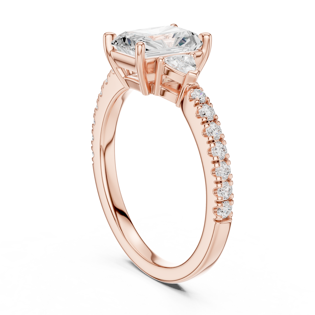 Aurora Radiant Cut Diamond Ring