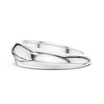 Load image into Gallery viewer, Wave Band Mens Ring — 0.14ct
