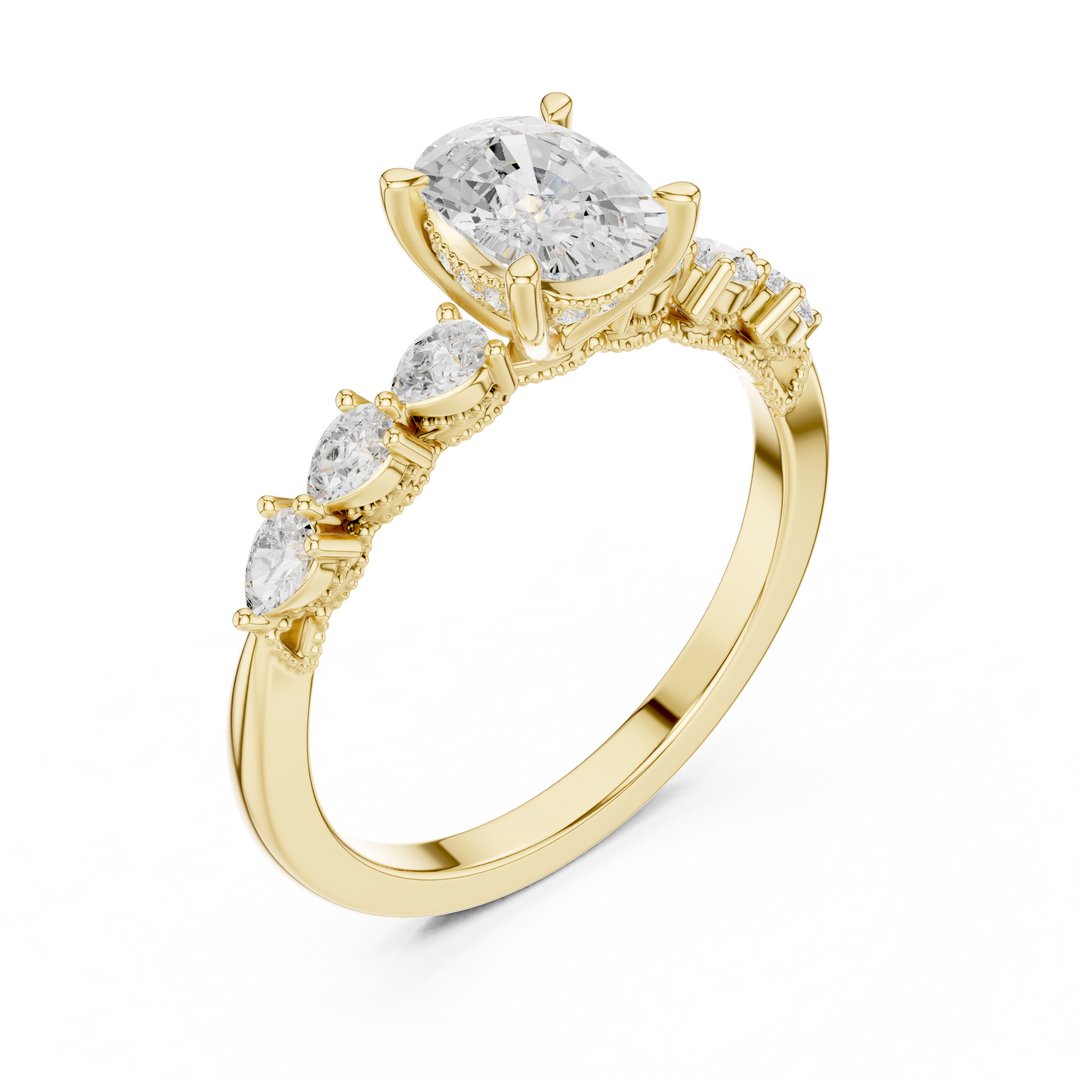 Velour 2.00ct Cushion Cut Diamond Pavé Ring