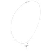 Sculptural Curved Necklace — 0.50ct
