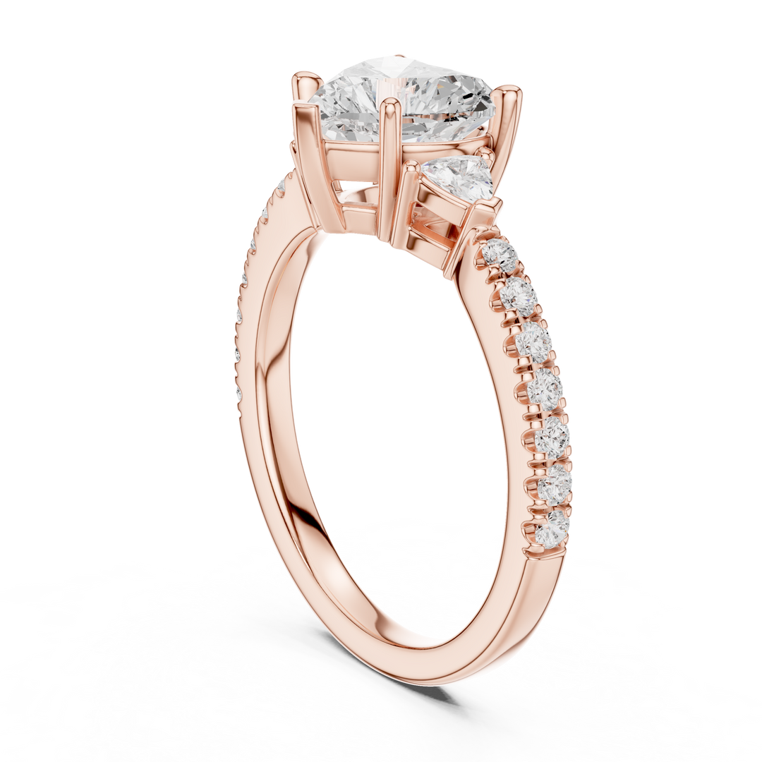 Amour Heart Cut Diamond Ring