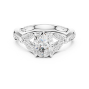 Miroir 1.36ct Oval Diamond Ring