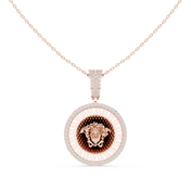 Medusa Medallion Pendant — 0.80ct