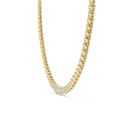 Graduated Bezel Tennis Necklace — 11.01ct